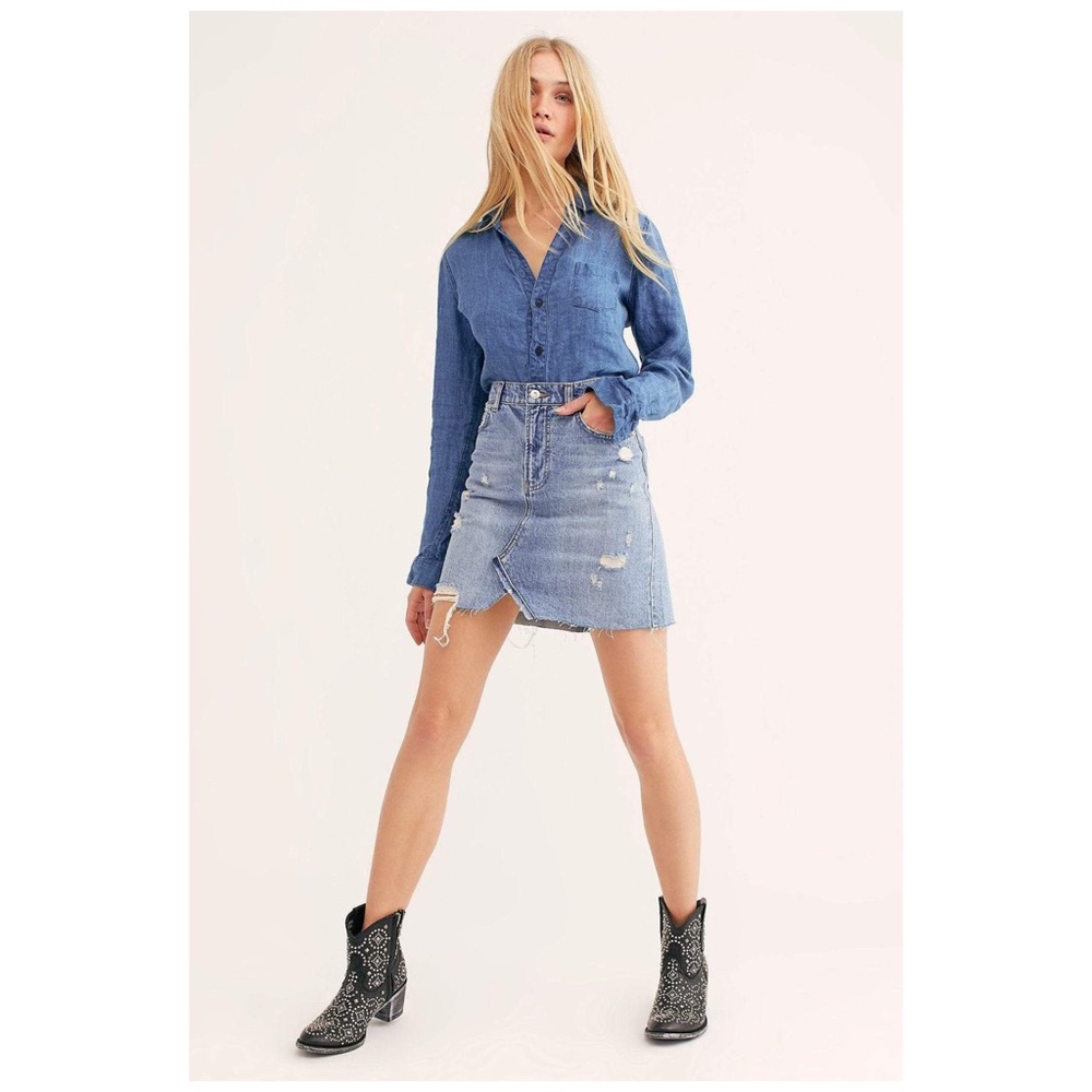 Free People Hallie Skirt in Midstone